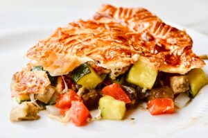 Mediterranean Vegetable Pie - perfect recipe for vegetarians - so full of flavor and make ahead friendly!