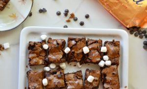 Rocky Road Brownies - Oh so chewy and not overly sweet. The perfect combination of chewy, soft, with a nutty crunch. YUM!