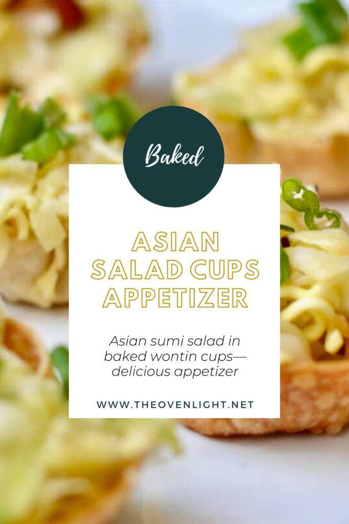 Asian Salad Wonton Cup Appetizers