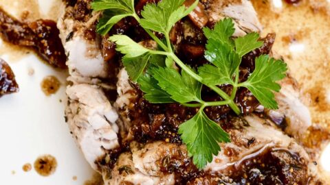 Pork Loin with Balsamic Fig Sauce