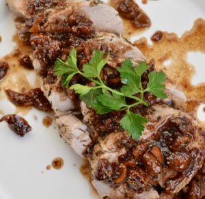 Pork Loin with Balsamic Fig Sauce