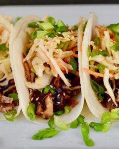 Korean BBQ Tacos with Quick Kimchi and Pulled Pork. Make Ahead Friendly!