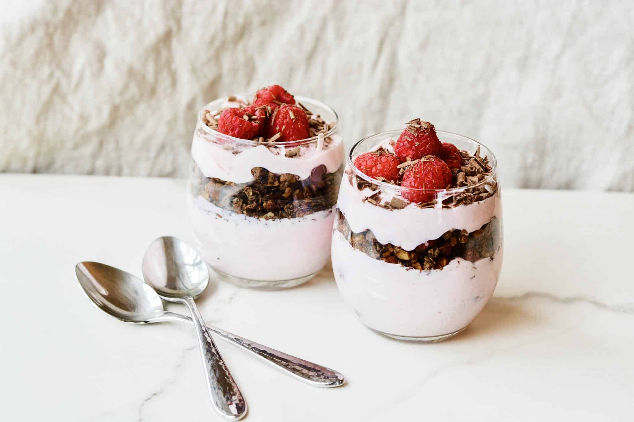 Raspberry Chocolate Parfait-2 | The Oven Light