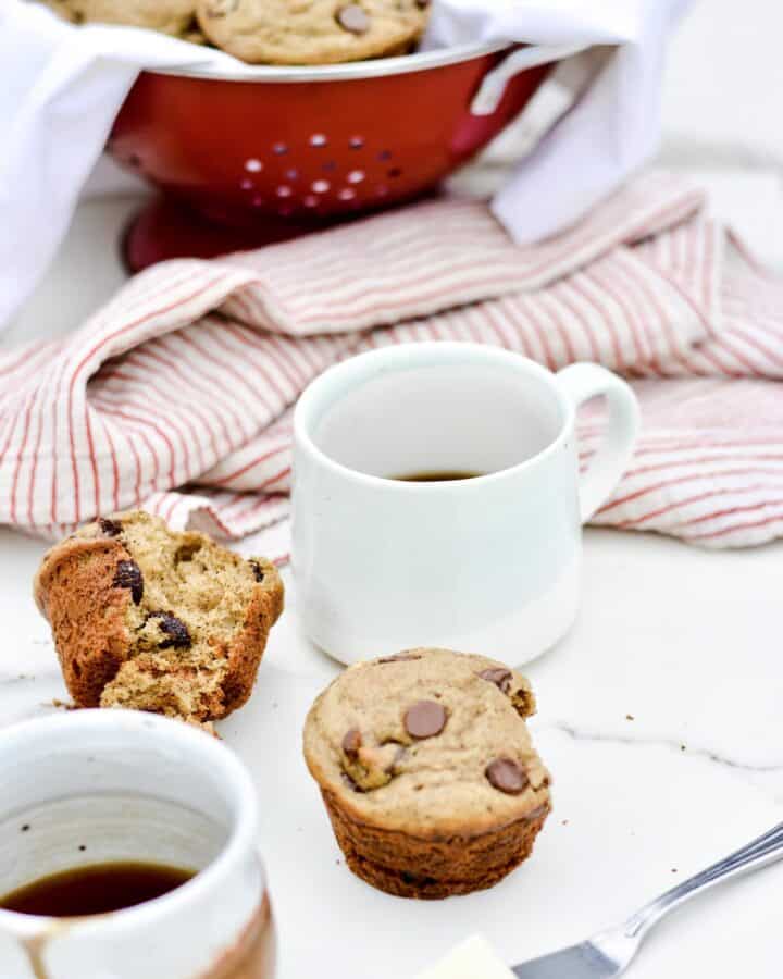 Espresso Chocolate Chip Muffins | Gluten and Dairy Free Option