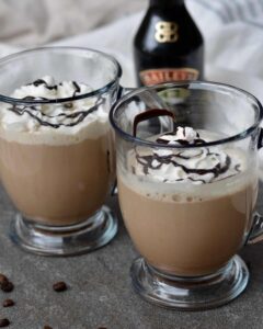 Bailey's Mocha with Espresso, Chocolate, Milk and Bailey's | Perfect holiday drink or just an anytime drink—hot, comforting and delicious #baileys #mocha #coffee #holiday #Christmas #hotdrink