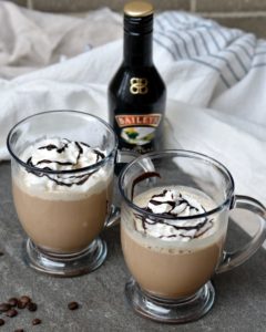 Bailey's Mocha with Espresso, Chocolate, Milk and Bailey's | Perfect holiday drink or just an anytime drink—hot, comforting and delicious #baileys #mocha #coffee #holiday #Christmas #hotdrink