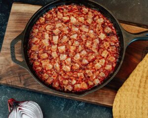 Make baked beans you'll crave with these simple ingredients. Plus, a splash of bourbon makes these completely irresistible.