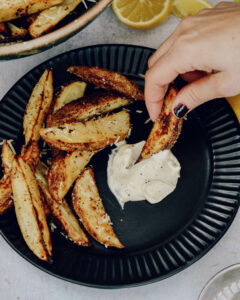 Parmesan Lemon Potato Wedges