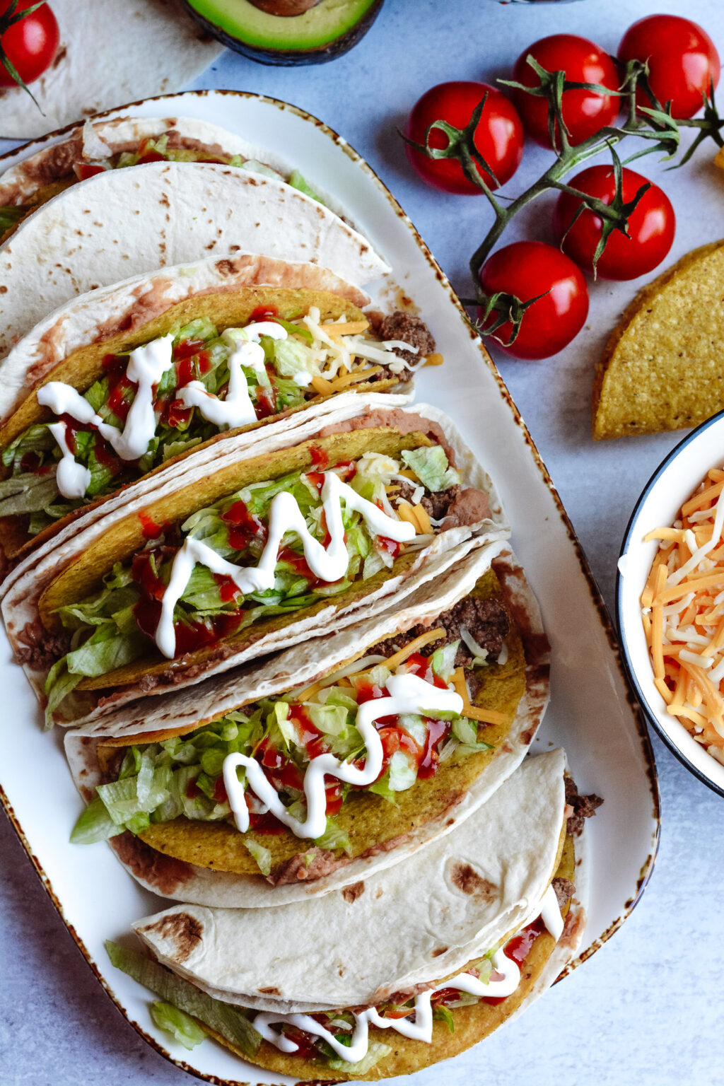Double Decker Tacos | The Oven Light