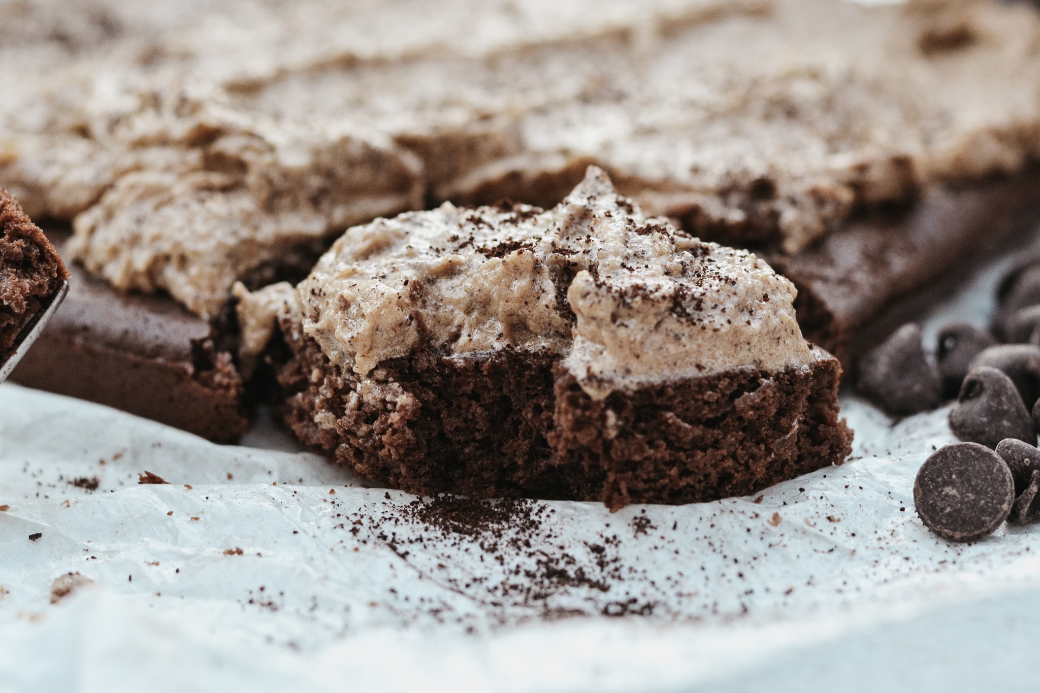 Naked Brownie With Coffee Frosting The Oven Light