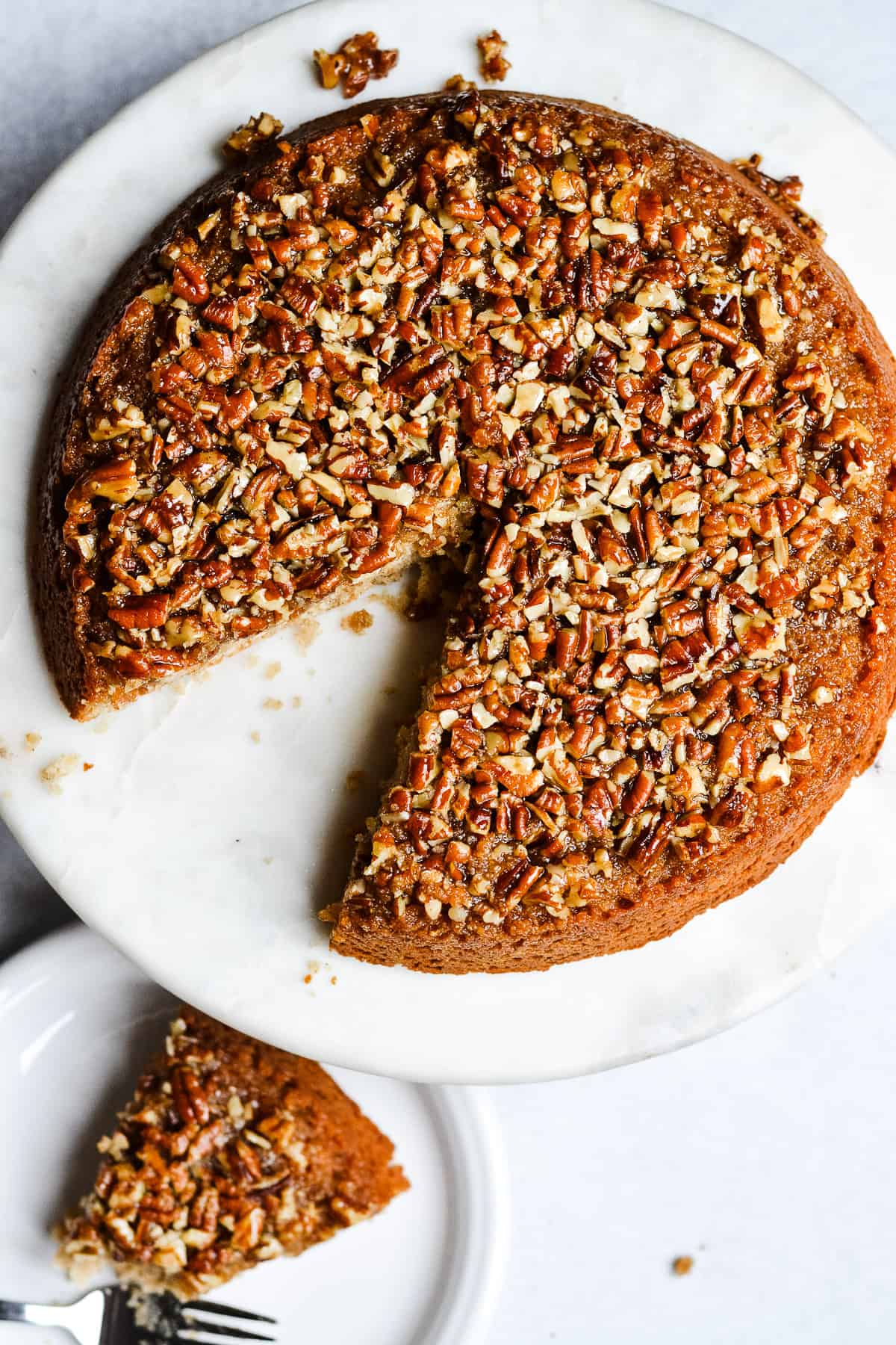 Pecan Upside Down Cake | The Oven Light